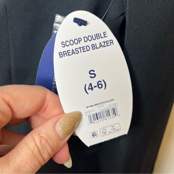 Scoop Double Breasted Blazer S - Picture 3 of 5